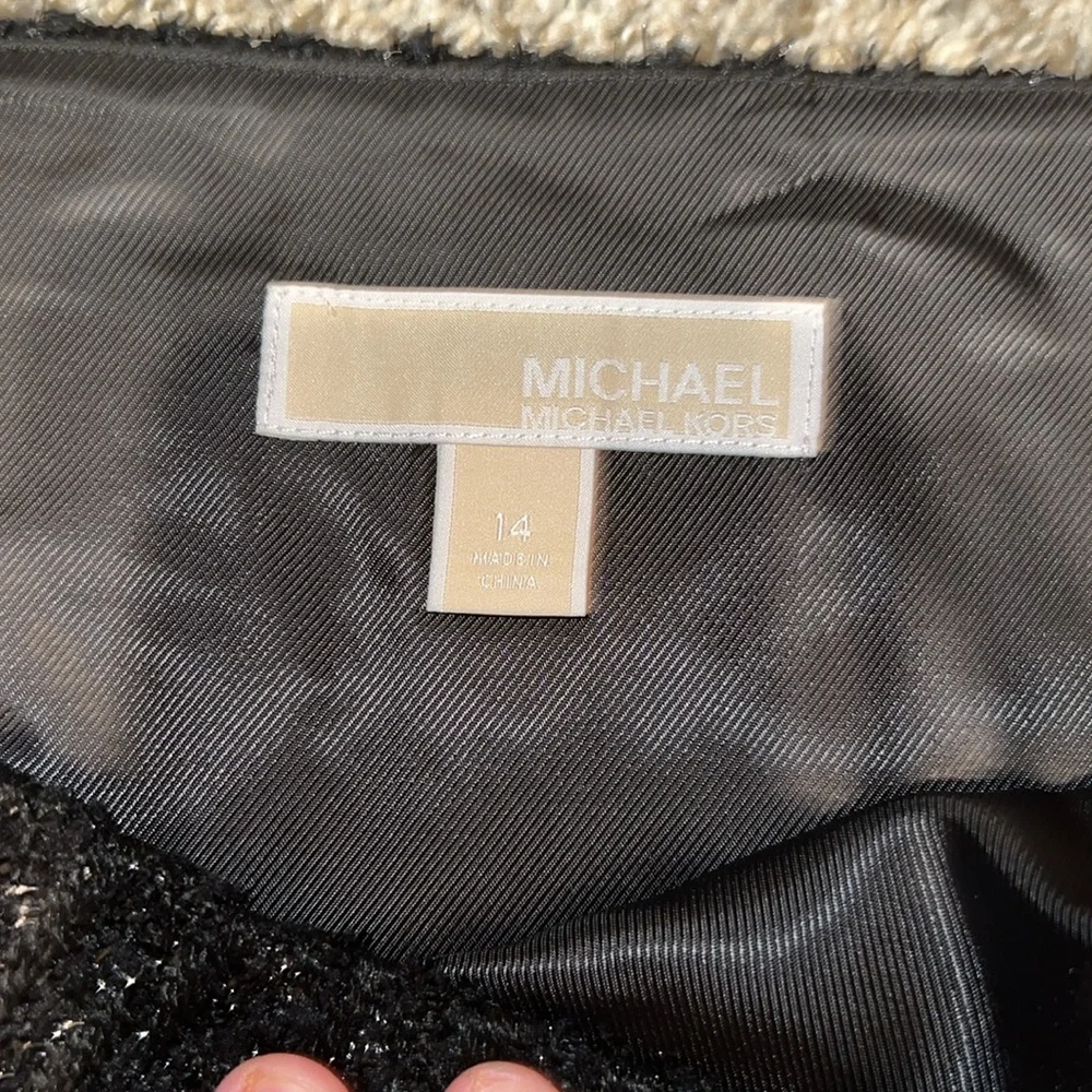 NWT MICHAEL KORS High-Waisted Tweed Mini Skirt Size 14 - Picture 10 of 14